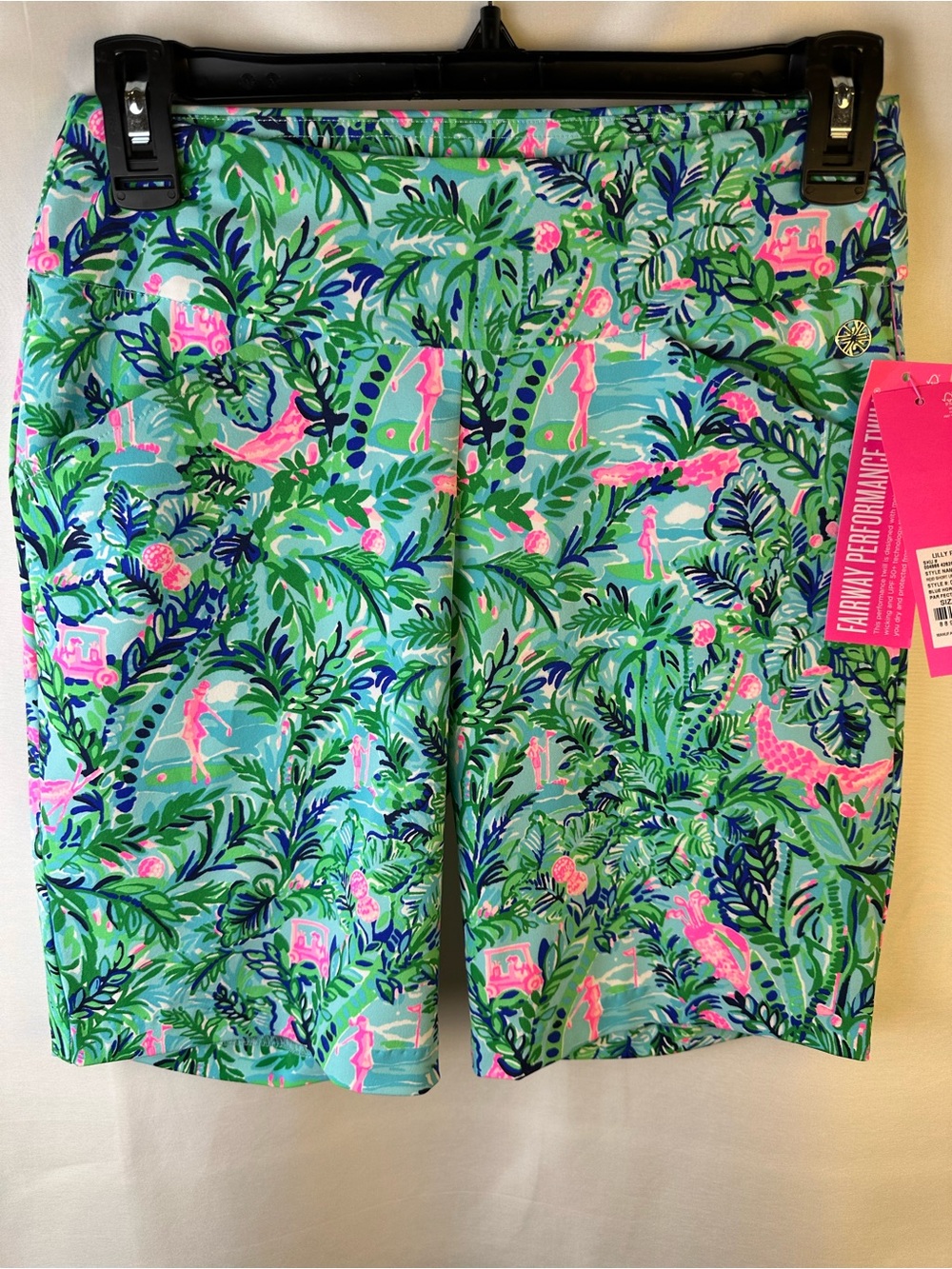 Lilly Pulitzer, NWT, 00, Reid short Upf50 blue horizon par fection golf